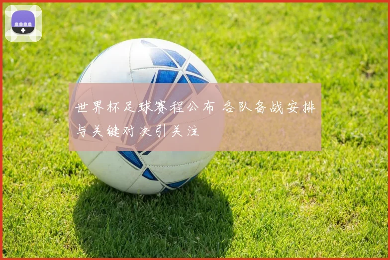 世界杯足球赛程公布 各队备战安排与关键对决引关注